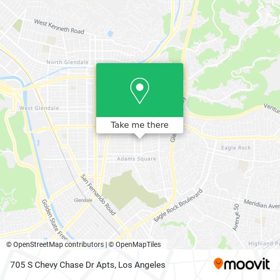 Mapa de 705 S Chevy Chase Dr Apts