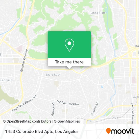 Mapa de 1453 Colorado Blvd Apts