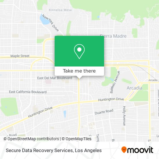 Secure Data Recovery Services map