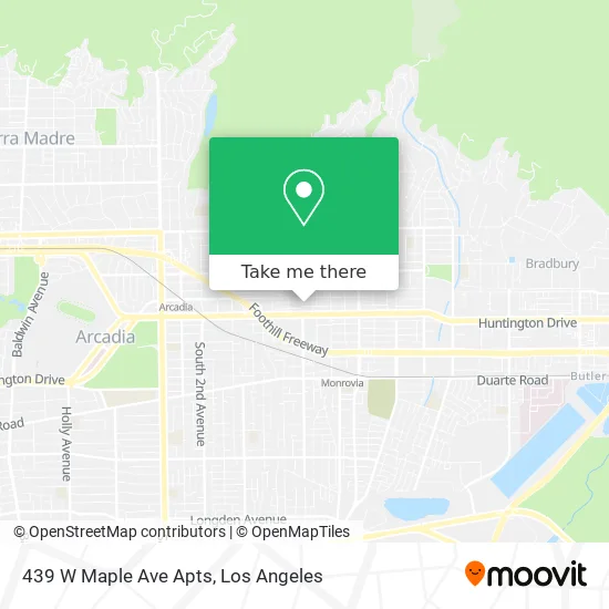 439 W Maple Ave Apts map