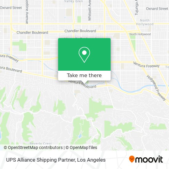 Mapa de UPS Alliance Shipping Partner