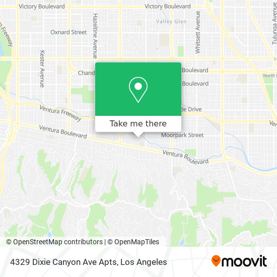 4329 Dixie Canyon Ave Apts map