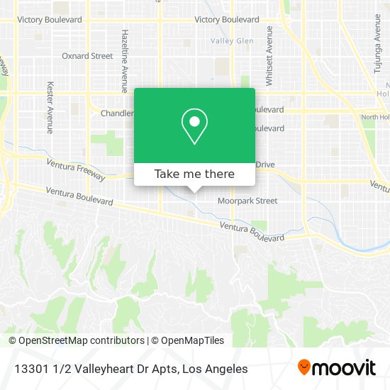 13301 1/2 Valleyheart Dr Apts map