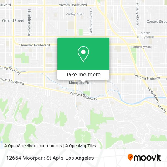 Mapa de 12654 Moorpark St Apts