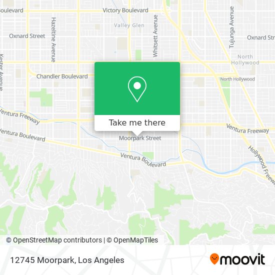 12745 Moorpark map