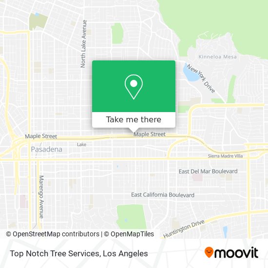 Top Notch Tree Services map