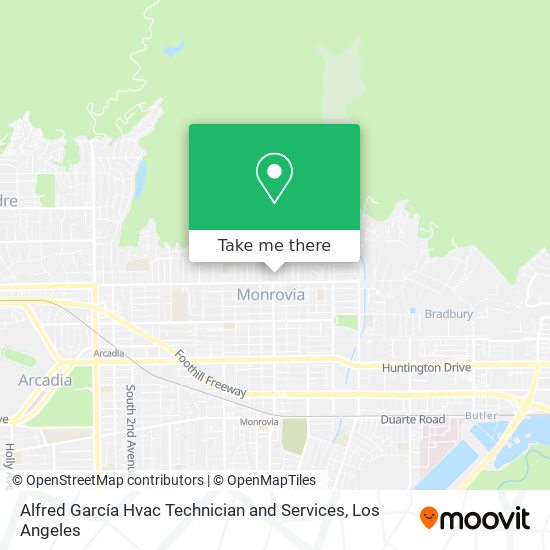 Alfred García Hvac Technician and Services map