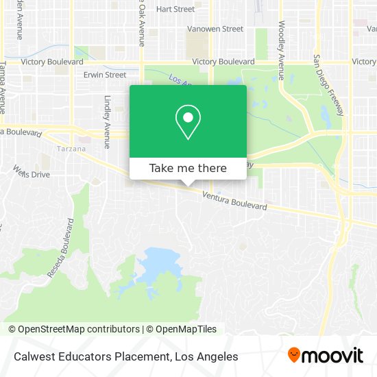 Calwest Educators Placement map