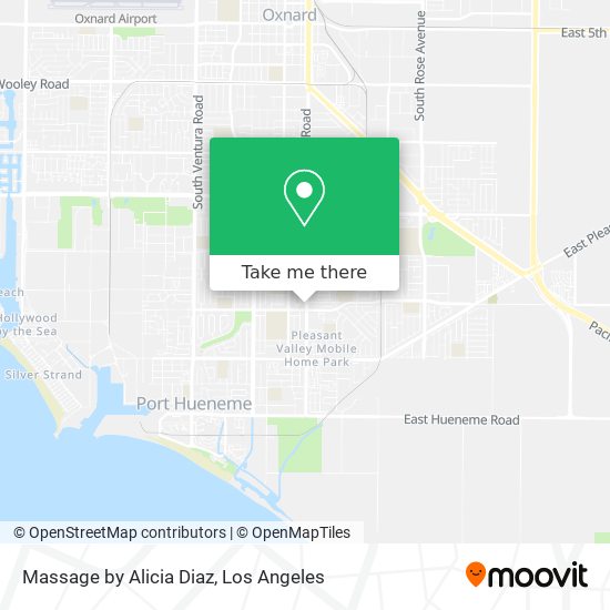 Massage by Alicia Diaz map