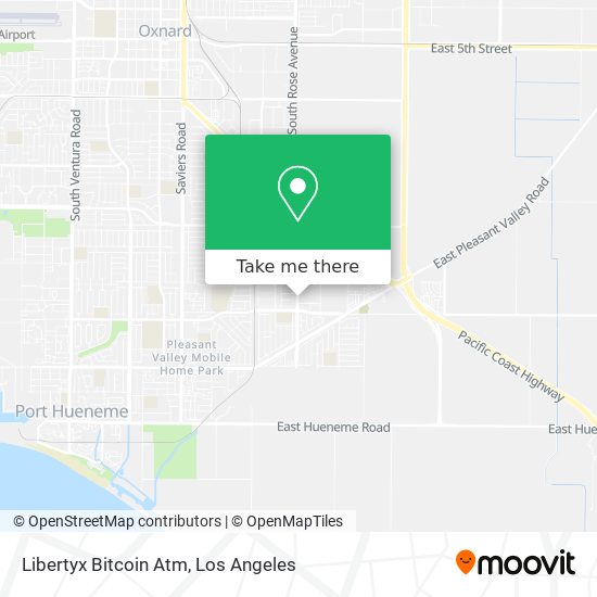 Mapa de Libertyx Bitcoin Atm