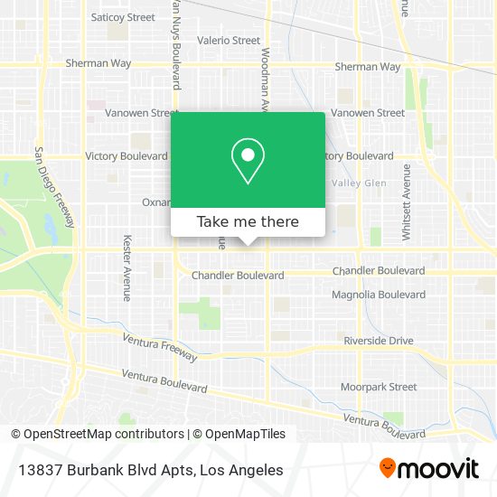 Mapa de 13837 Burbank Blvd Apts