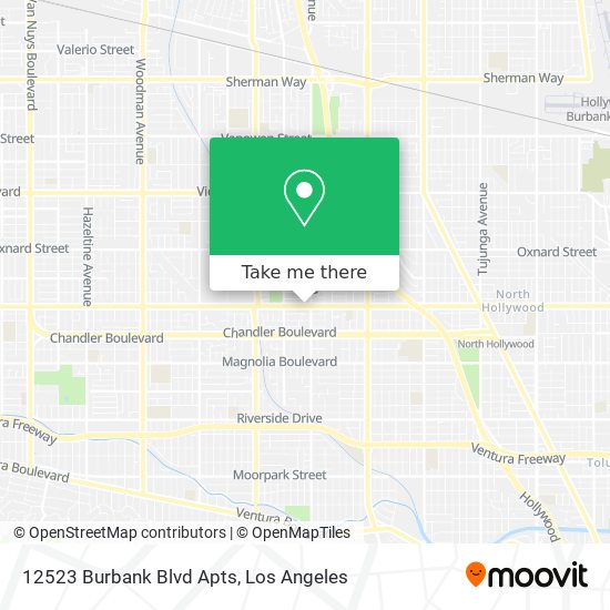 12523 Burbank Blvd Apts map