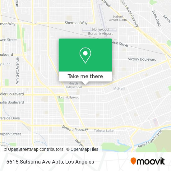 5615 Satsuma Ave Apts map