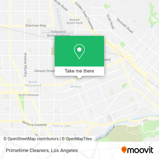 Primetime Cleaners map