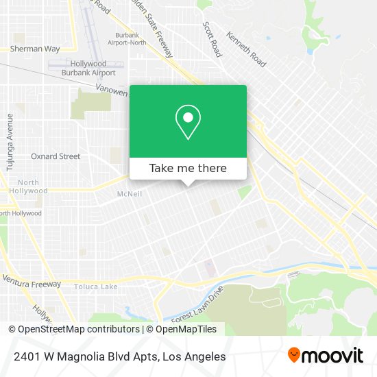 Mapa de 2401 W Magnolia Blvd Apts