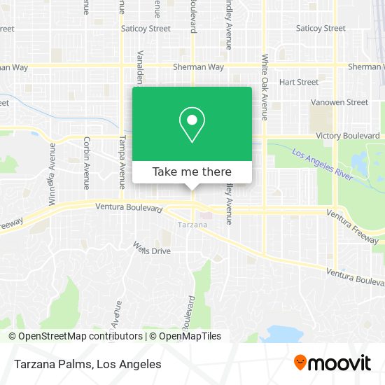 Mapa de Tarzana Palms