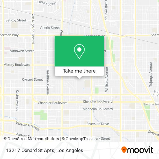 13217 Oxnard St Apts map