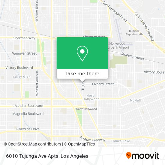 Mapa de 6010 Tujunga Ave Apts