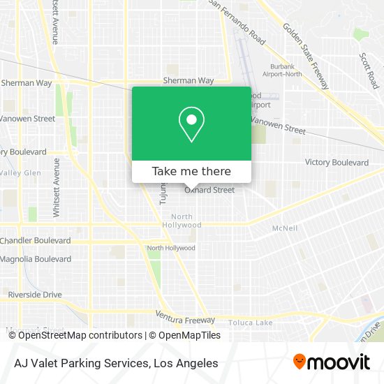 Mapa de AJ Valet Parking Services