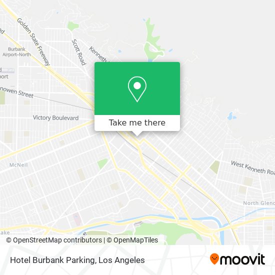 Mapa de Hotel Burbank Parking