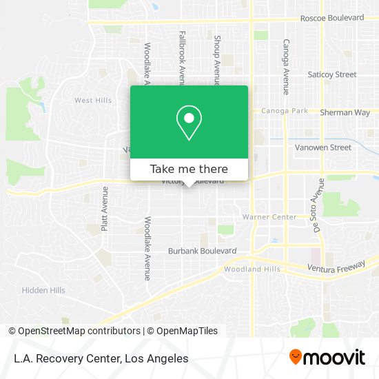 L.A. Recovery Center map