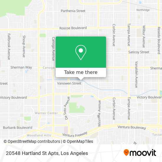 20548 Hartland St Apts map