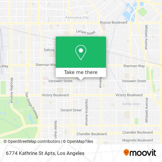 Mapa de 6774 Kathrine St Apts