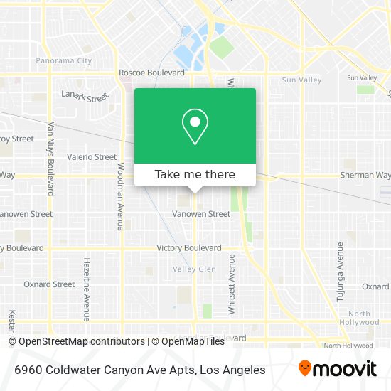 6960 Coldwater Canyon Ave Apts map