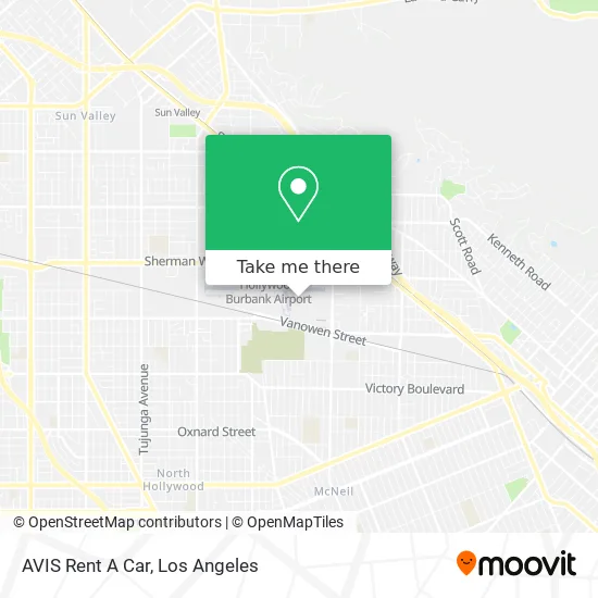 AVIS Rent A Car map