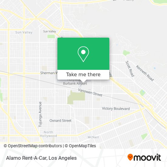 Alamo Rent-A-Car map
