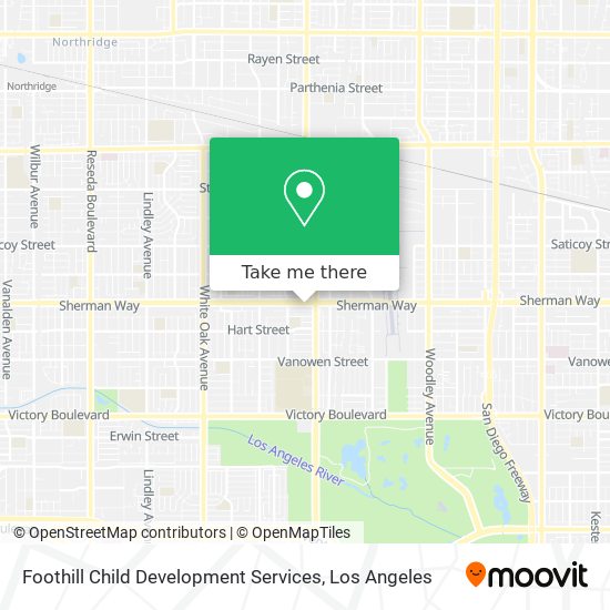 Foothill Child Development Services map