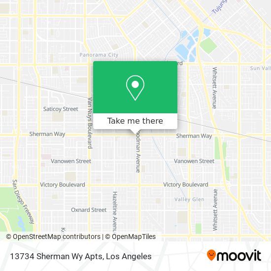 13734 Sherman Wy Apts map