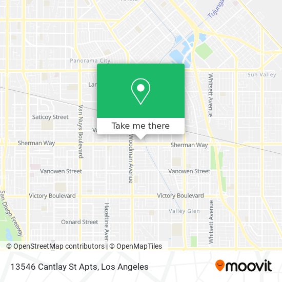 13546 Cantlay St Apts map