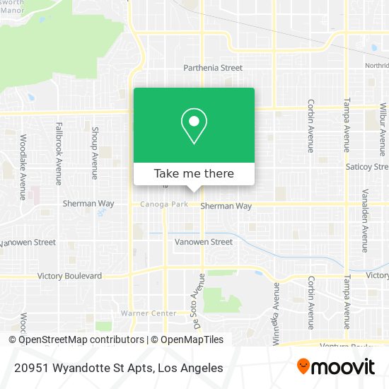 Mapa de 20951 Wyandotte St Apts