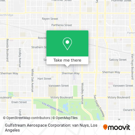 Gulfstream Aerospace Corporation: van Nuys map