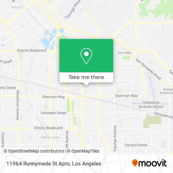 11964 Runnymede St Apts map