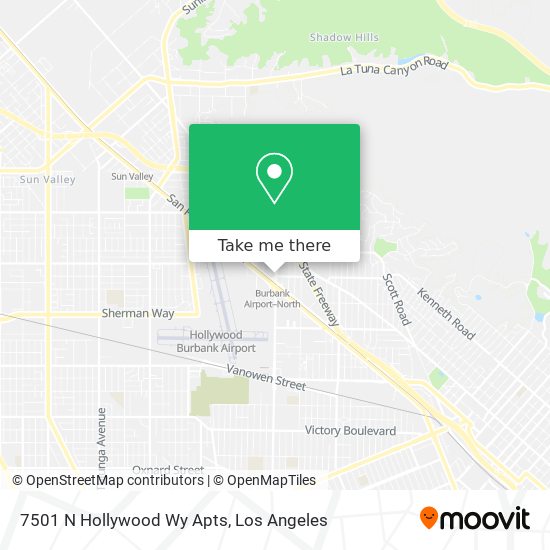 7501 N Hollywood Wy Apts map
