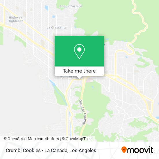 Crumbl Cookies - La Canada map