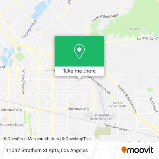 11047 Strathern St Apts map