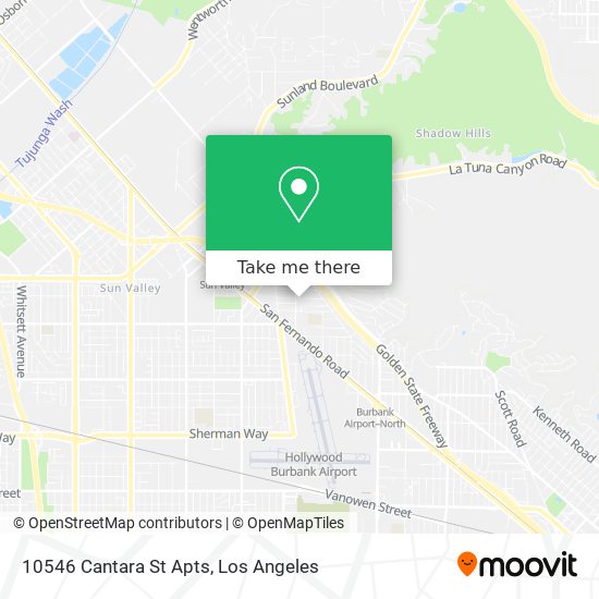 Mapa de 10546 Cantara St Apts