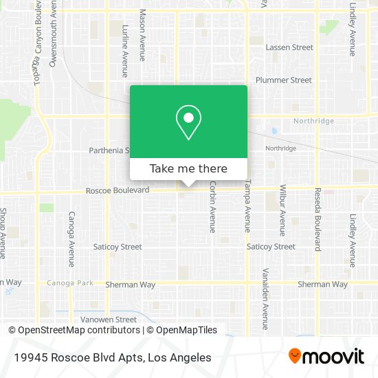 19945 Roscoe Blvd Apts map