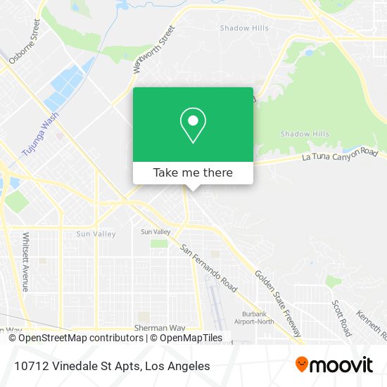 Mapa de 10712 Vinedale St Apts