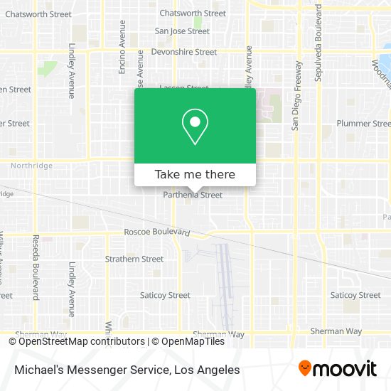 Michael's Messenger Service map