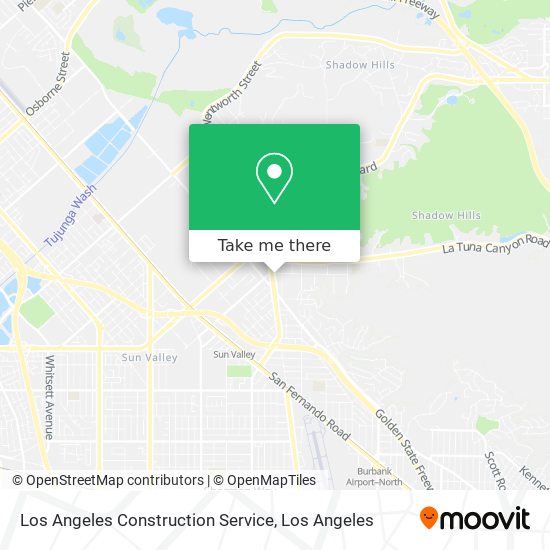 Los Angeles Construction Service map