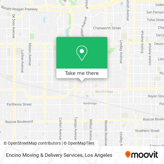 Encino Moving & Delivery Services map