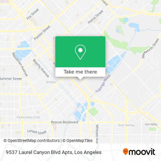 9537 Laurel Canyon Blvd Apts map