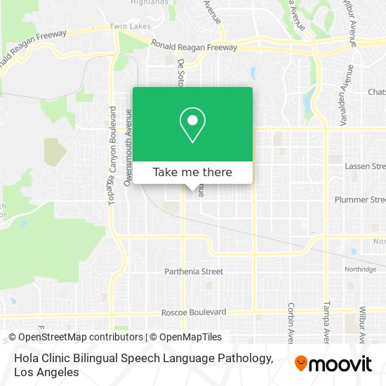 Hola Clinic Bilingual Speech Language Pathology map