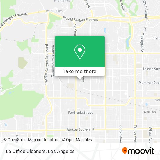 La Office Cleaners map