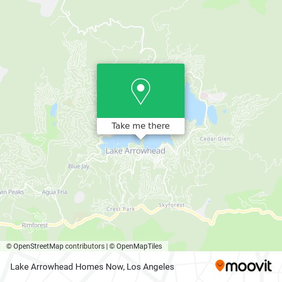 Lake Arrowhead Homes Now map