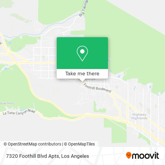 Mapa de 7320 Foothill Blvd Apts